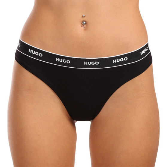 3PACK Tanga para mulher HUGO multicolorido (50495870 536)