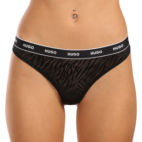 3PACK Tanga para mulher HUGO multicolorido (50523829 960)