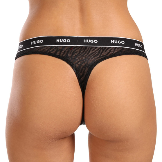 3PACK Tanga para mulher HUGO multicolorido (50523829 960)