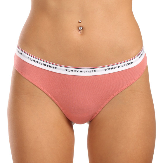 3PACK Tanga para mulher Tommy Hilfiger multicolorido (UW0UW04894 0VG)