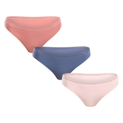 3PACK Tanga para mulher Tommy Hilfiger multicolorido (UW0UW04890 0U4)