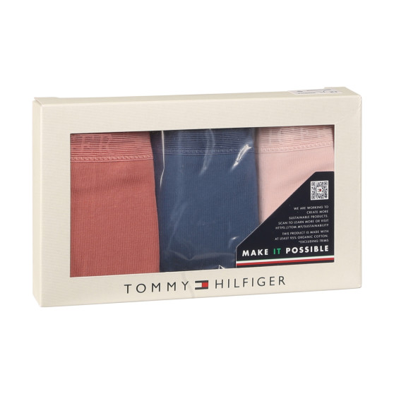 3PACK Tanga para mulher Tommy Hilfiger multicolorido (UW0UW04890 0VV)