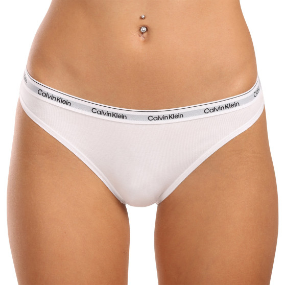 3PACK cuecas para mulher Calvin Klein branco (QD5207E-100)