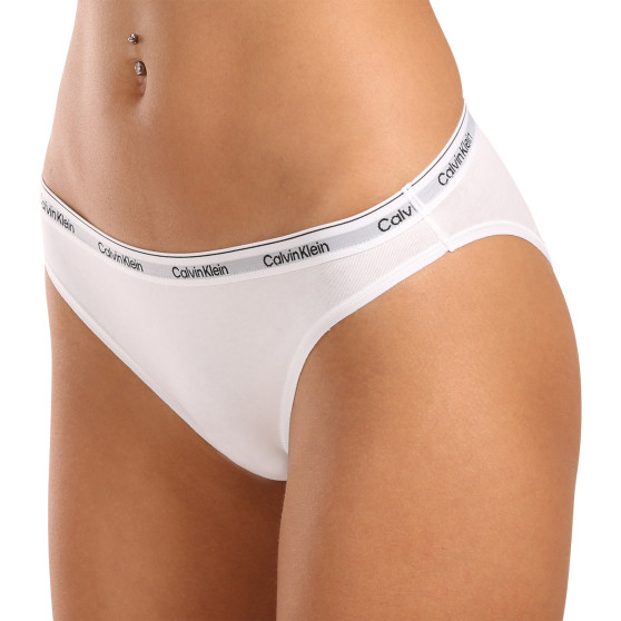 3PACK cuecas para mulher Calvin Klein branco (QD5207E-100)