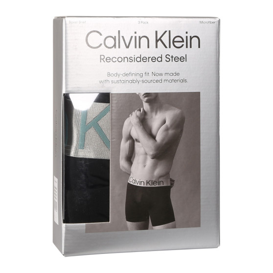 3PACK Boxers para homem Calvin Klein preto (NB3075A-QTE)