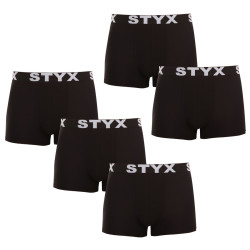 5PACK Boxers para homem Styx sport borracha preto (5G960)