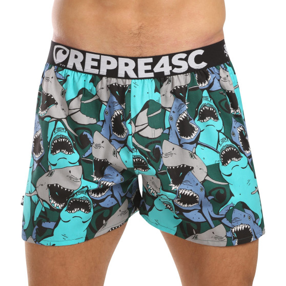 Represent Calções para homem exclusivos Mike Happy Sharks (R4M-BOX-0709)