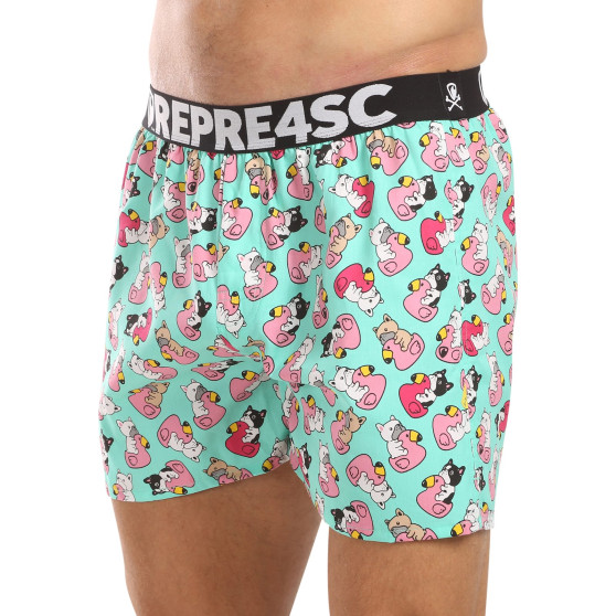 Represent Calções de banho exclusivos Mike Bulldog para homem (R4M-BOX-0711)