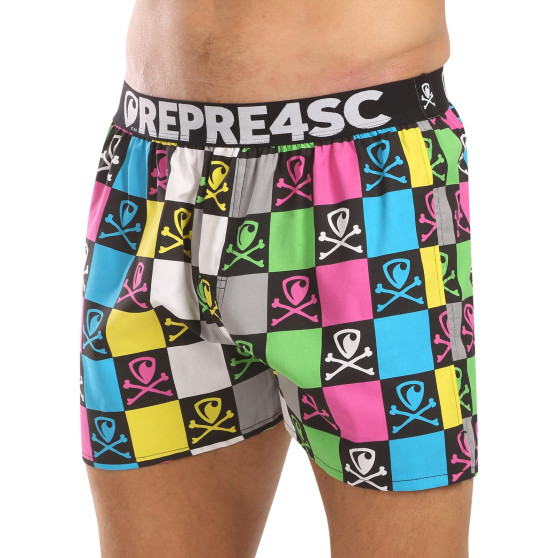 Represent Calções para homem exclusivos Mike Bones Monoscope (R4M-BOX-0718)