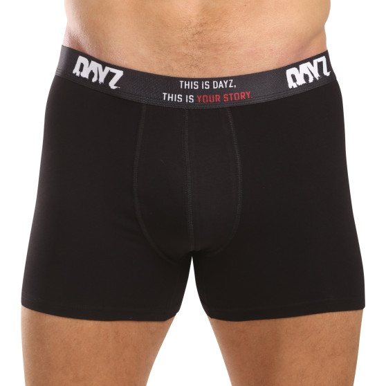 3PACK Boxers para homem DAYZ preto (DZ001)