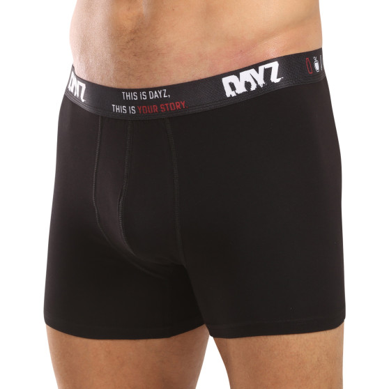 3PACK Boxers para homem DAYZ preto (DZ001)