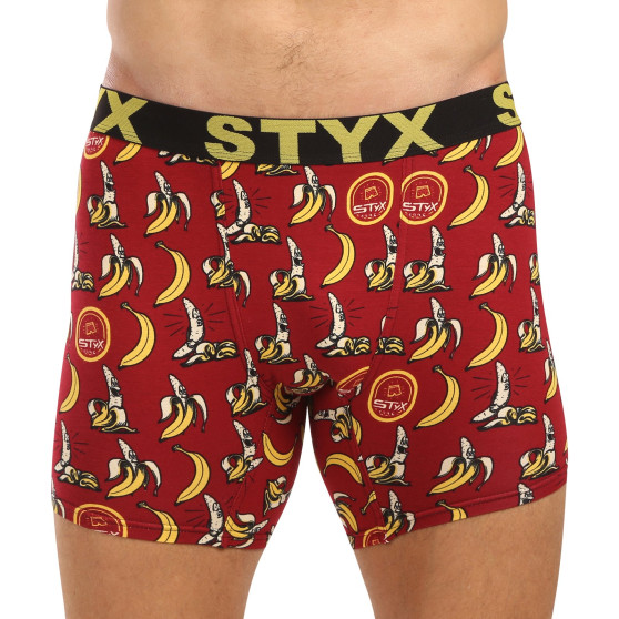 Styx Calções boxer para homem arte desportiva longa bananas de borracha (UN1359)