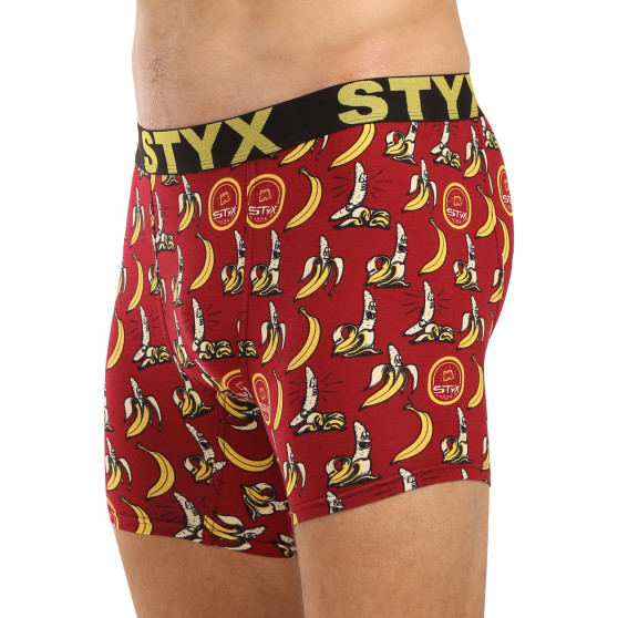 Styx Calções boxer para homem arte desportiva longa bananas de borracha (UN1359)