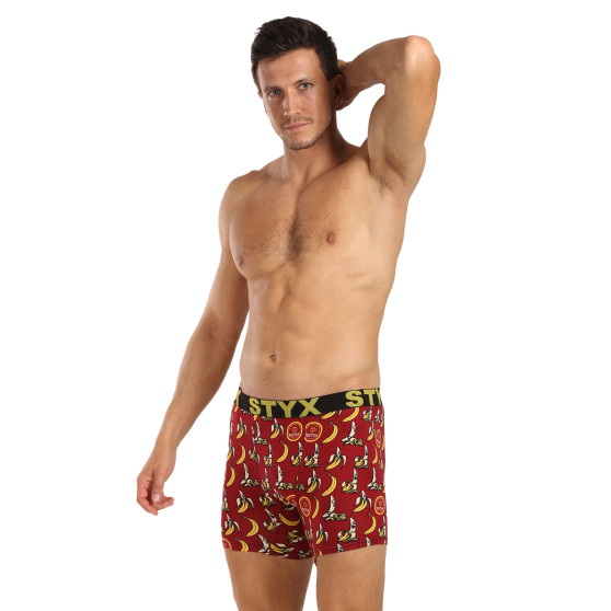 Styx Calções boxer para homem arte desportiva longa bananas de borracha (UN1359)