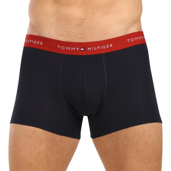 3PACK Boxers para homem Tommy Hilfiger azul escuro (UM0UM02763 0WR)