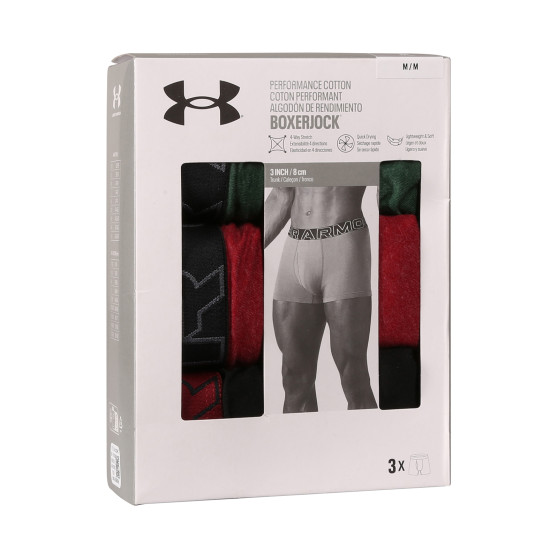 3PACK Boxers para homem Under Armour multicolorido (1383891 302)