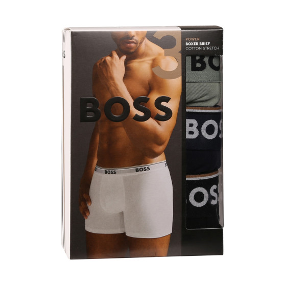 3PACK Boxers para homem BOSS multicolorido (50517828 970)