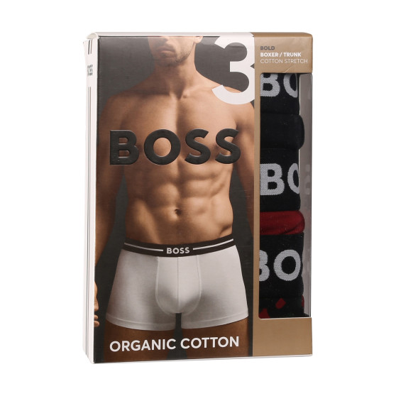 3PACK Boxers para homem BOSS multicolorido (50517836 977)