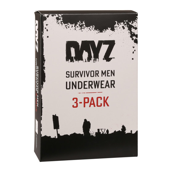 3PACK Boxers para homem DAYZ preto (DZ001)