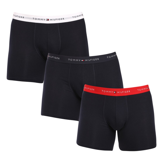 3PACK Boxers para homem Tommy Hilfiger azul escuro (UM0UM02765 0W3)