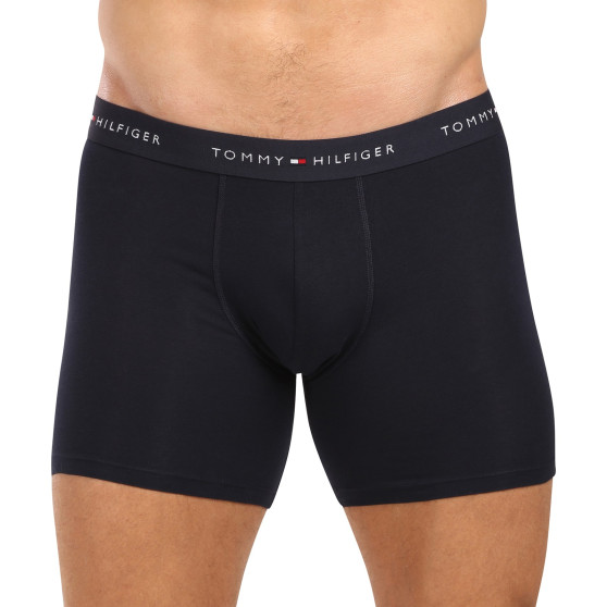 3PACK Boxers para homem Tommy Hilfiger azul escuro (UM0UM02765 0W3)