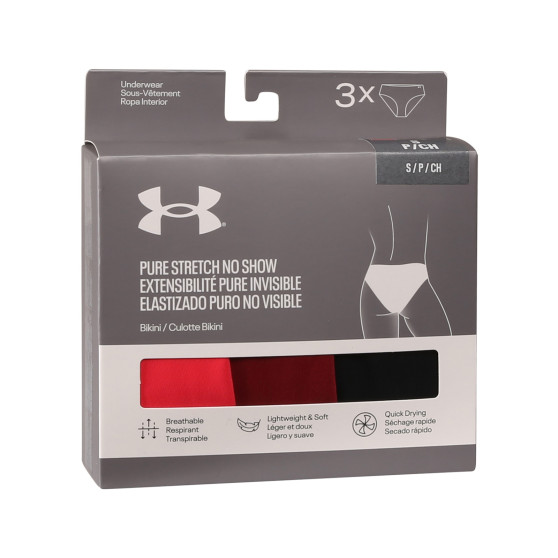 3PACK cuecas para mulher Under Armour multicolorido (1383897 713)