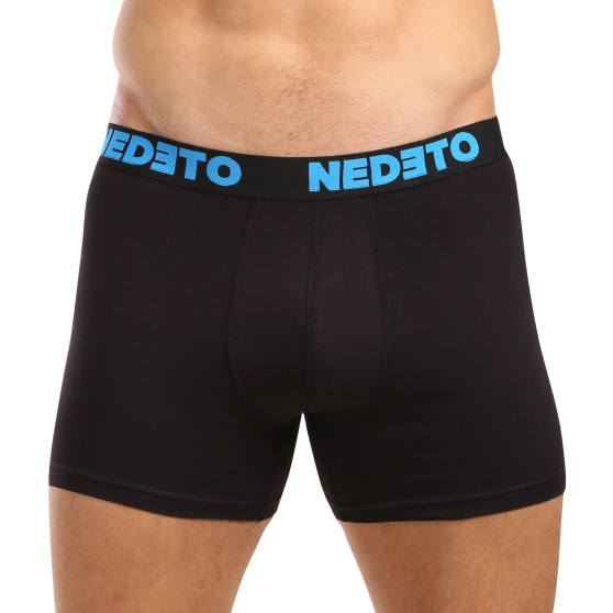 5PACK Boxers para homem Nedeto preto (5NB003)