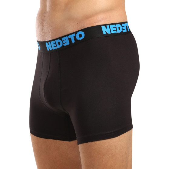 5PACK Boxers para homem Nedeto preto (5NB003)