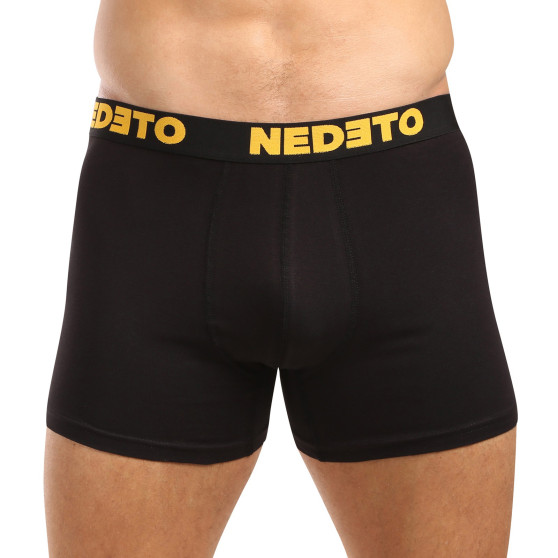 5PACK Boxers para homem Nedeto preto (5NB003)