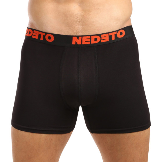 5PACK Boxers para homem Nedeto preto (5NB003)