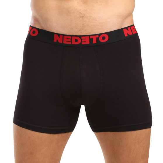 5PACK Boxers para homem Nedeto preto (5NB003)