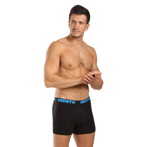 5PACK Boxers para homem Nedeto preto (5NB003)