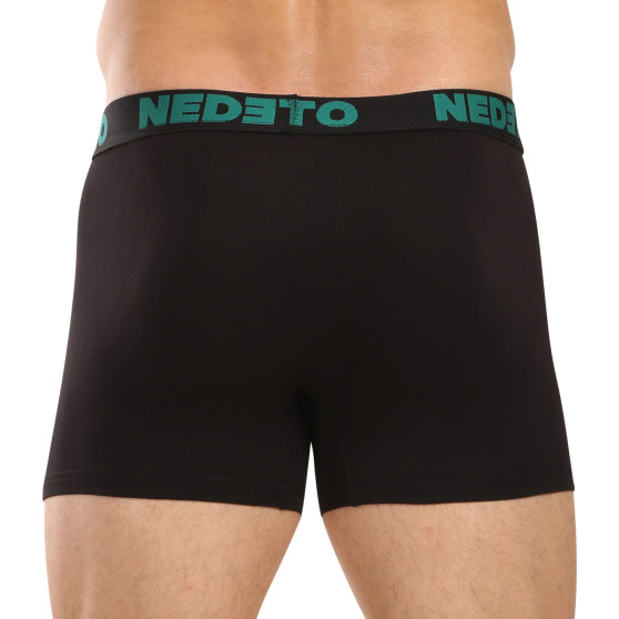 3PACK Boxers para homem Nedeto preto (3NB003b)