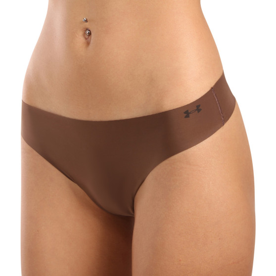 3PACK tanga para mulher Under Armour castanho (1383893 625)