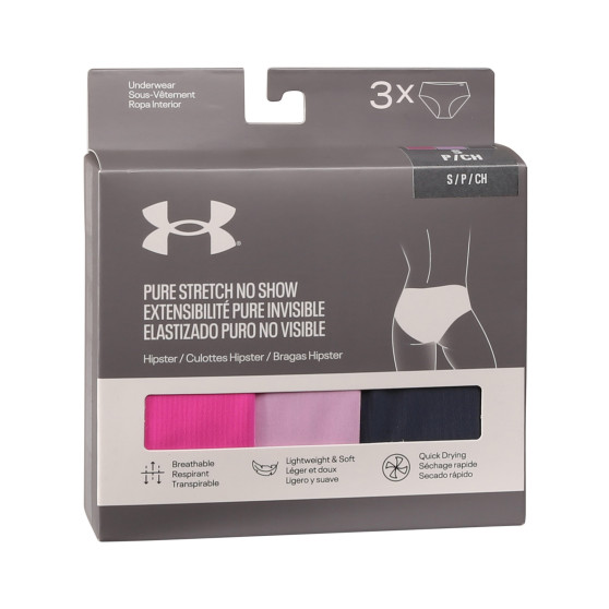 3PACK cuecas para mulher Under Armour multicolorido (1383895 652)