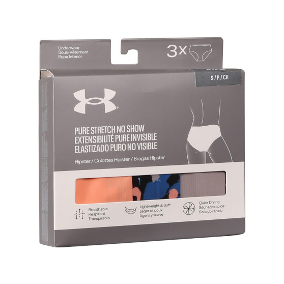 3PACK cuecas para mulher Under Armour multicolorido (1383896 432)