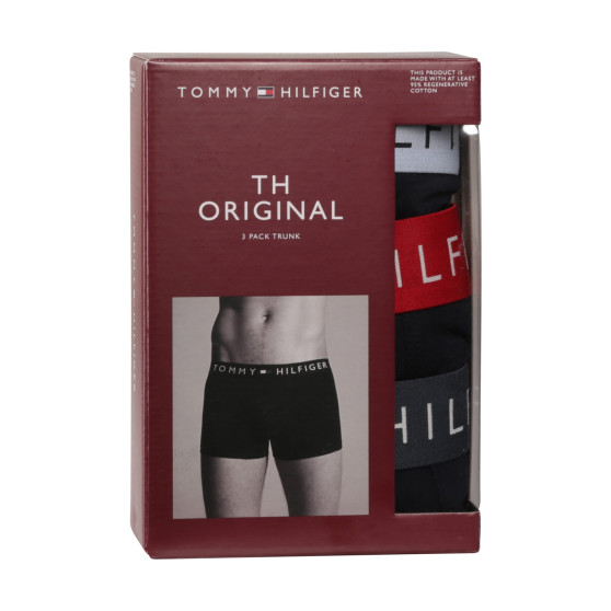 3PACK Boxers para homem Tommy Hilfiger azul escuro (UM0UM03181 0R1)