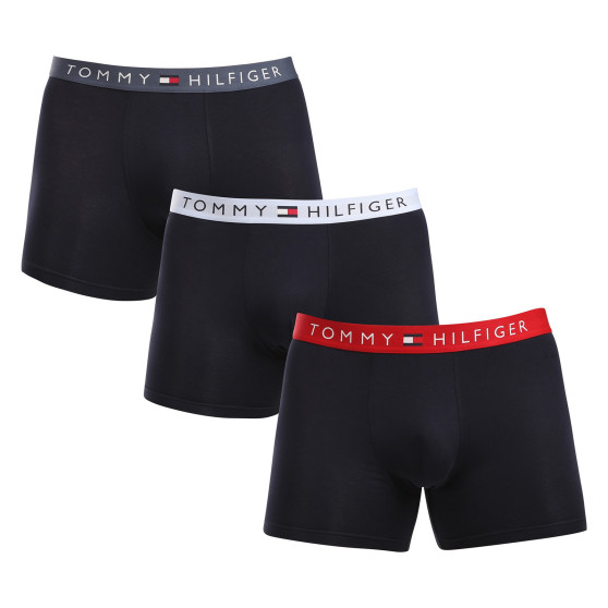 3PACK Boxers para homem Tommy Hilfiger azul escuro (UM0UM03431 0R1)