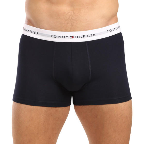 3PACK Boxers para homem Tommy Hilfiger azul escuro (UM0UM02763 0W3)