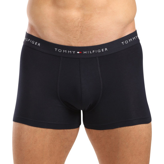 3PACK Boxers para homem Tommy Hilfiger azul escuro (UM0UM02763 0W3)