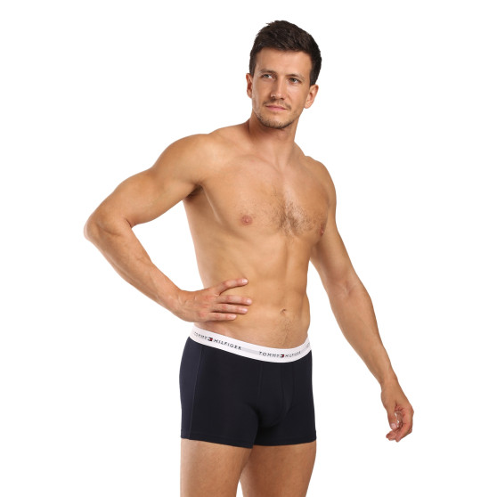 3PACK Boxers para homem Tommy Hilfiger azul escuro (UM0UM02763 0W3)