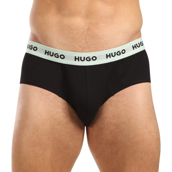 3PACK cuecas para homem HUGO preto (50492378 002)