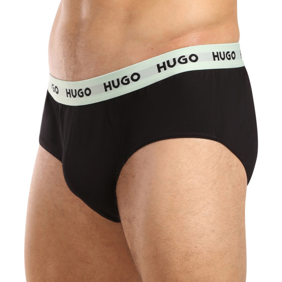 3PACK cuecas para homem HUGO preto (50492378 002)