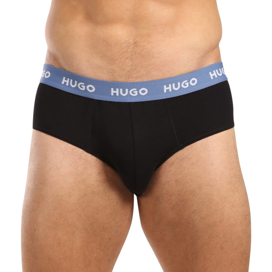 3PACK cuecas para homem HUGO preto (50492378 002)