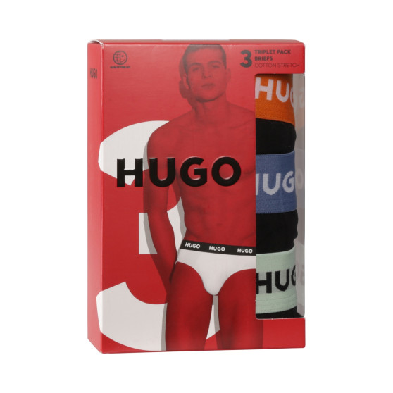 3PACK cuecas para homem HUGO preto (50492378 002)