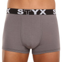 Boxers para homem Styx desporto elástico superdimensionado cinzento escuro (R1063)