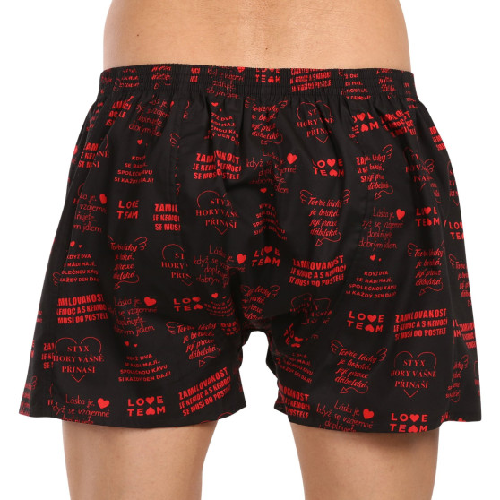 3PACK Boxers para homem Styx arte clássico borracha tamanho grande multicolorido (3E17789)