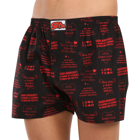 3PACK Boxers para homem Styx arte clássico borracha tamanho grande multicolorido (3E17789)