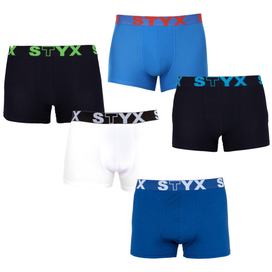 5PACK Boxers para homem Styx desporto elástico superdimensionado multicolorido (5R9612817)