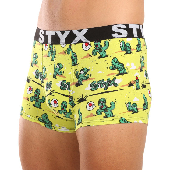 Styx Calções boxer para homem arte desportiva cato de borracha (G1351)